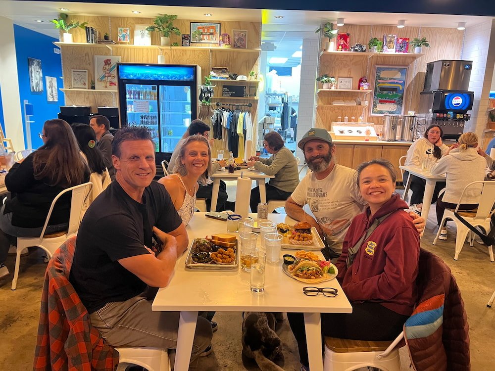 Dinner with Caz and Craig