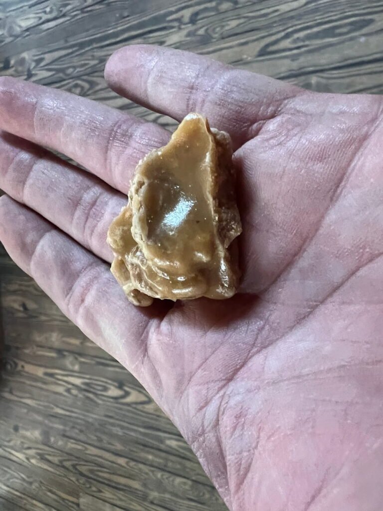 Generous sample of praline