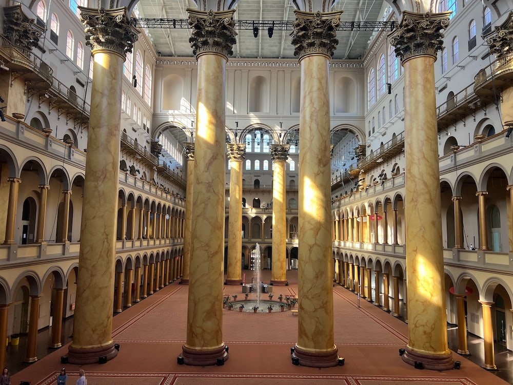 Giant columns at the National Building Museum
