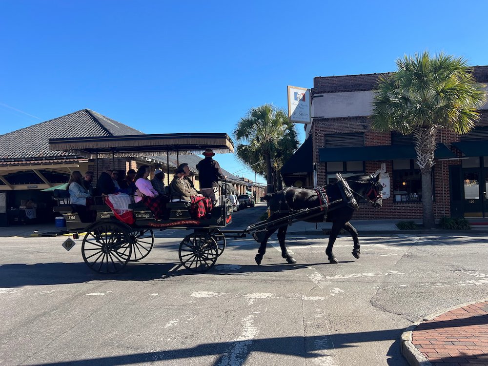 Horse and carriage ride in Charleston