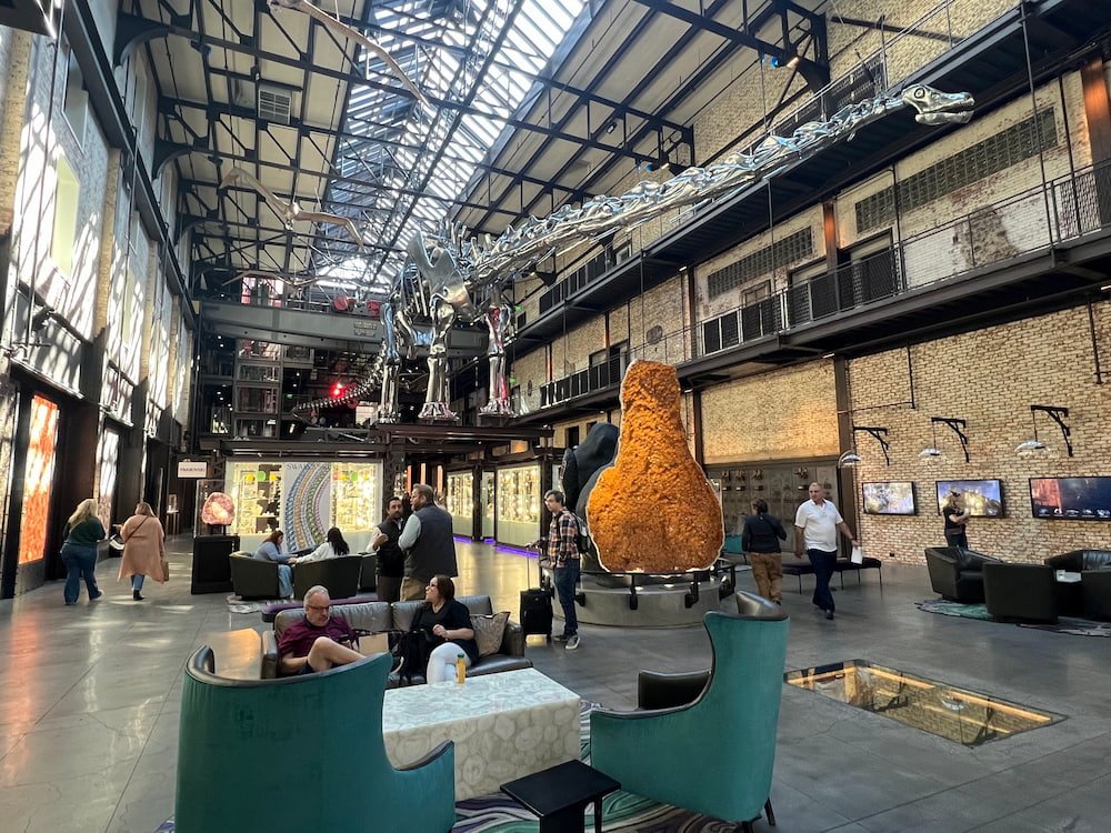 Inside the JW Marriott foyer