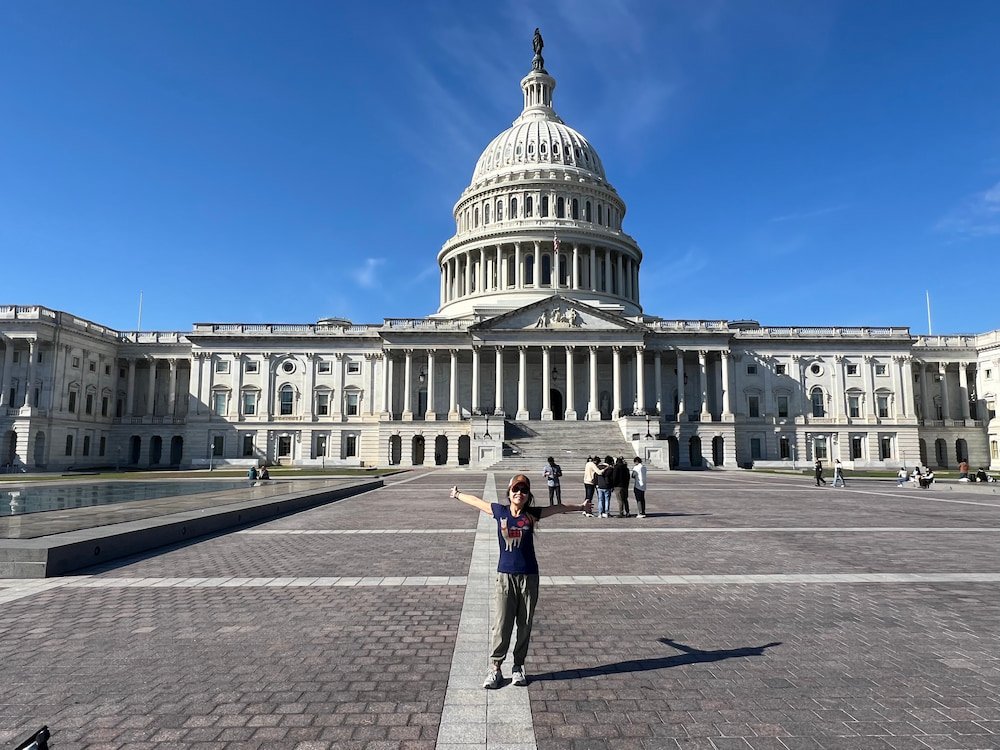 Lisette at the Capitol Building