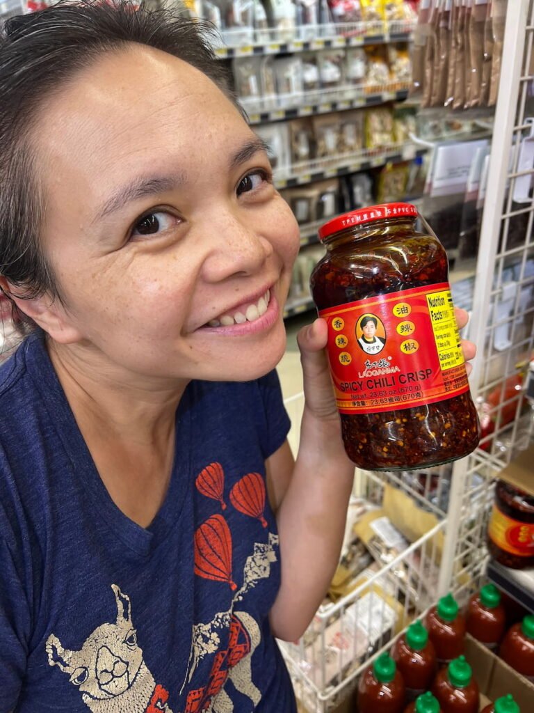 Lisette managed to find a large chilli crisp at the Houston H-Mart