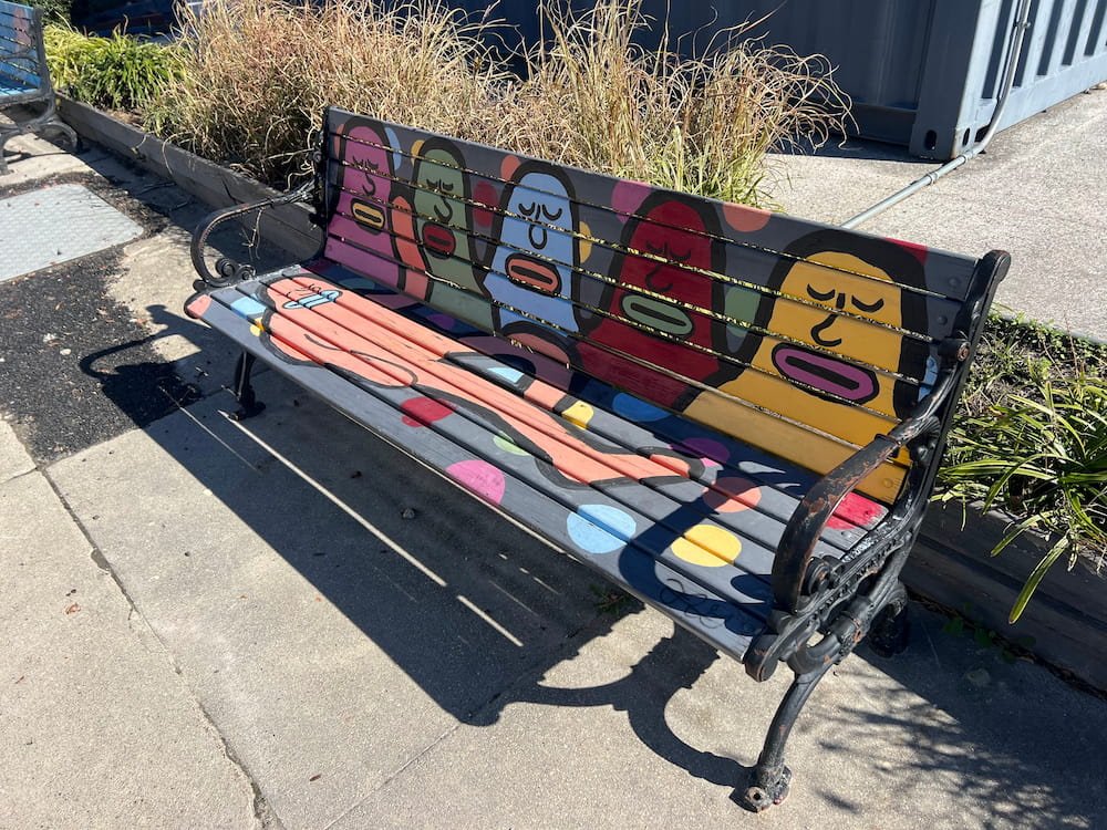 Loved this fun painted chair