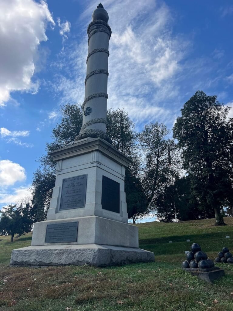 Memorial and cannonballs