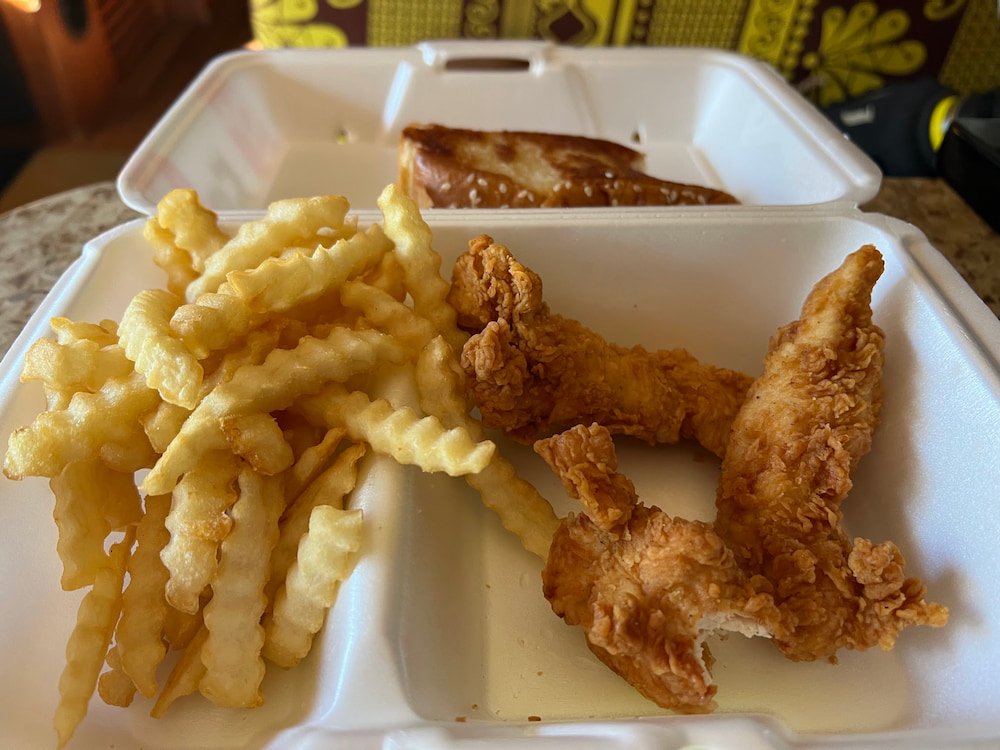 Michael's first time trying Raising Canes