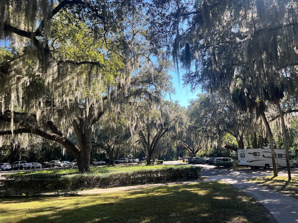 Parked at Fort Caroline National Memorial