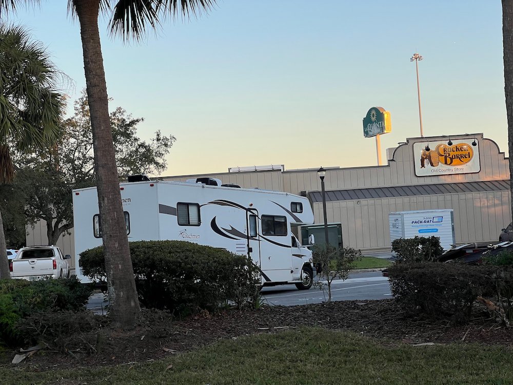 Parked at yet another Cracker Barrel