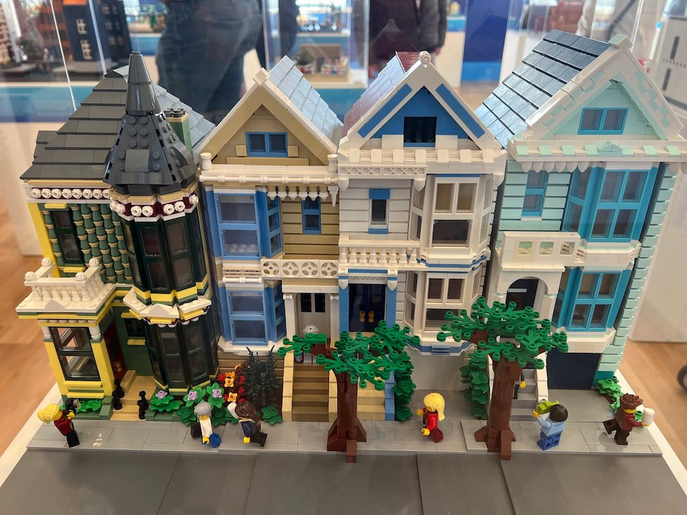 San Francisco's Painted Ladies in LEGO
