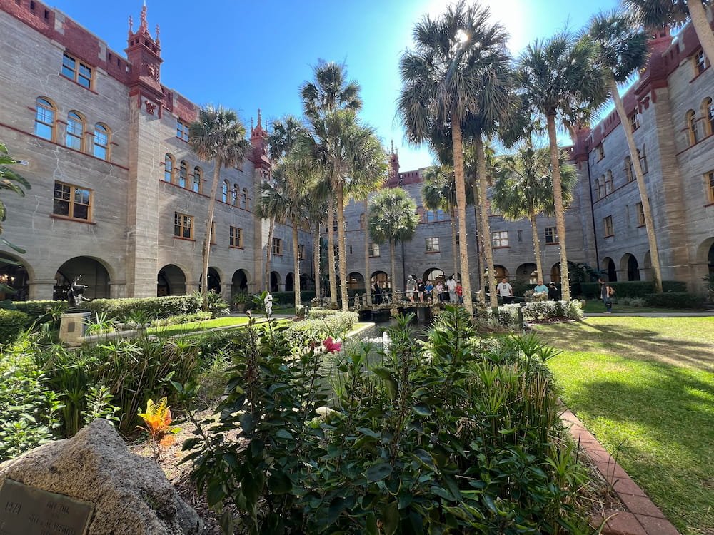 The courtyard of the Lightner Museum