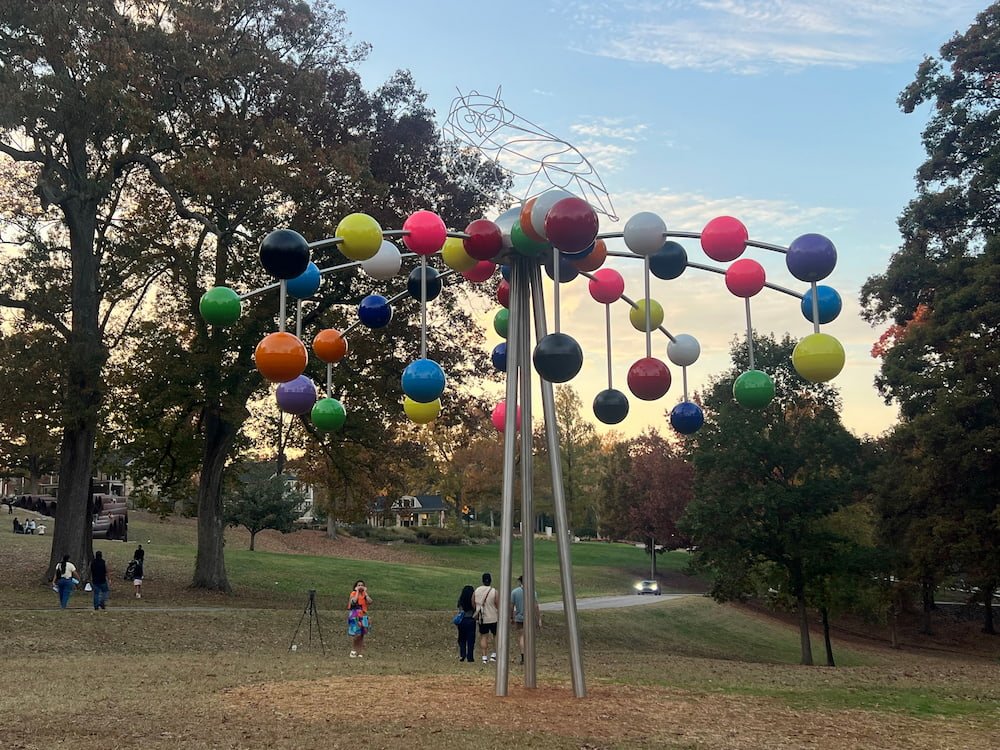 There is art everywhere here