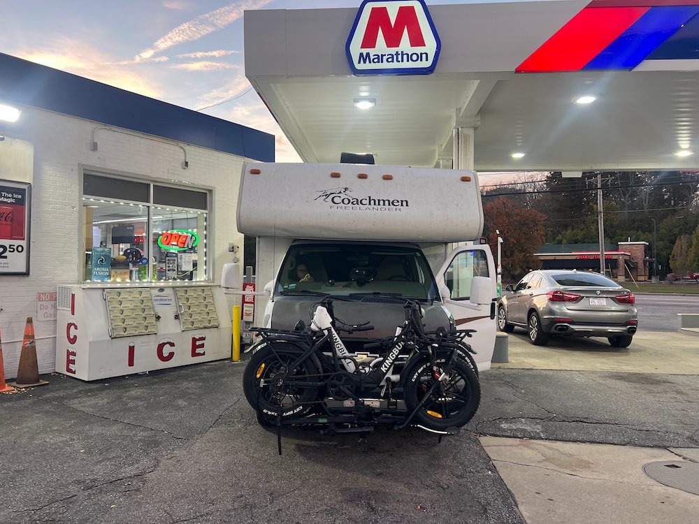 Tight fit getting gas