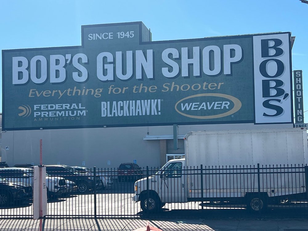 Typical gun shop sign in America