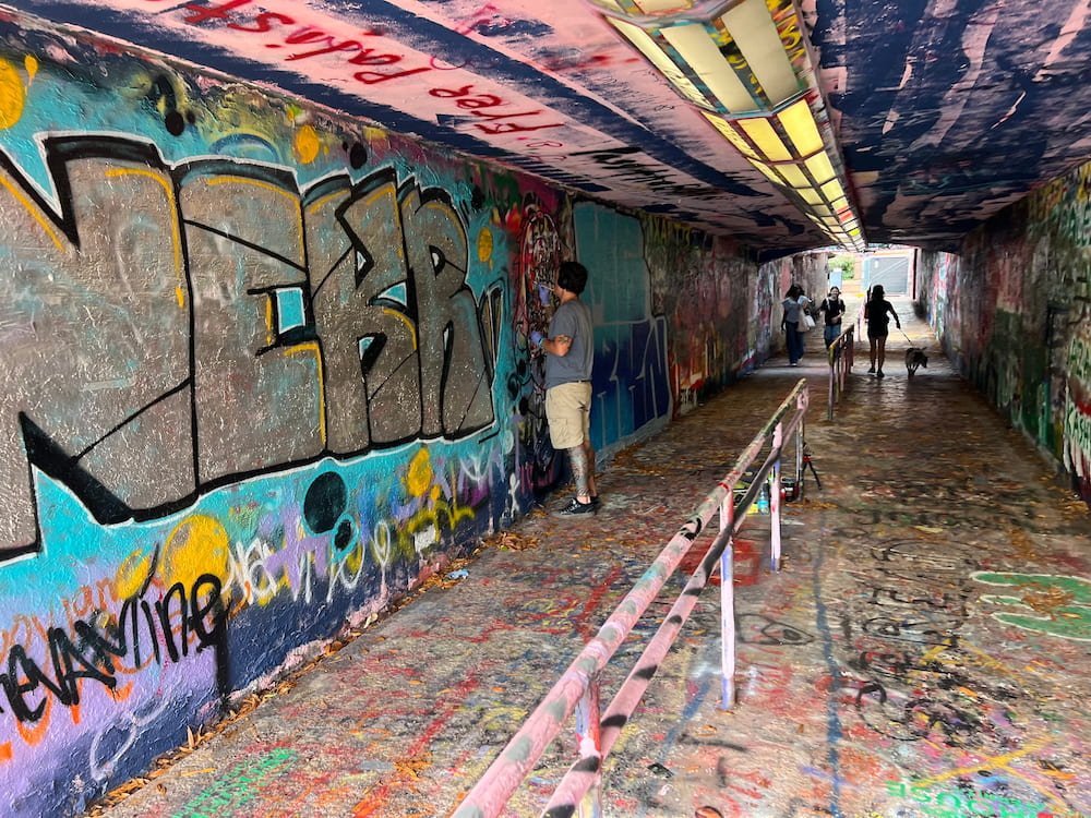 We even caught an artist at work