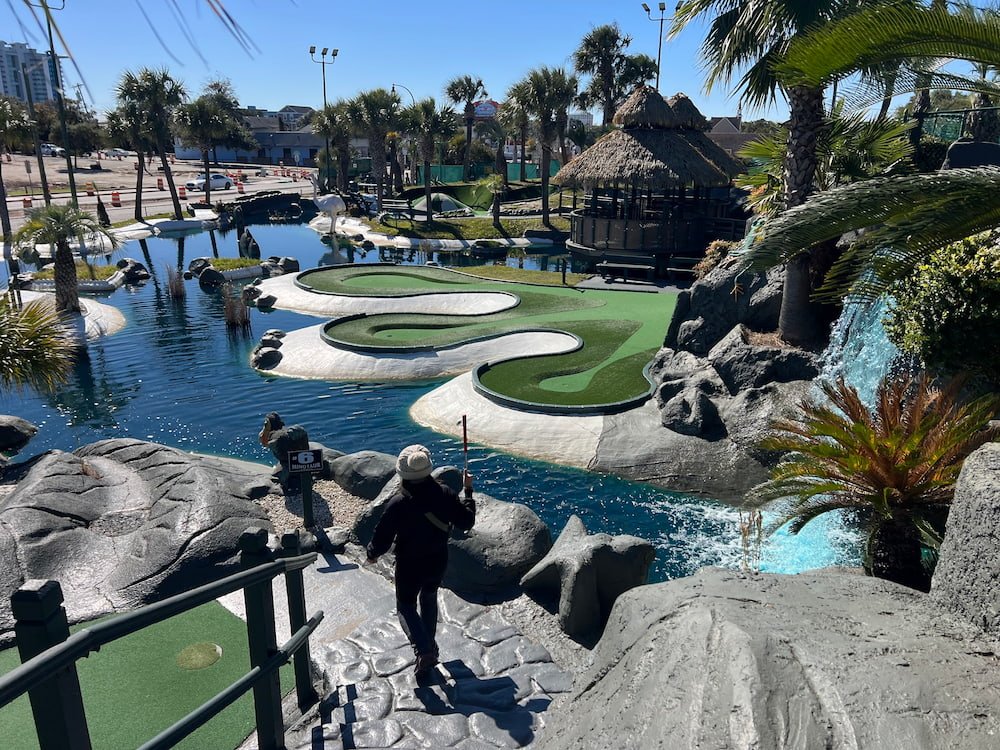 We had the entire course to ourselves