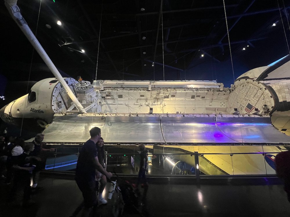 With the cargo doors open